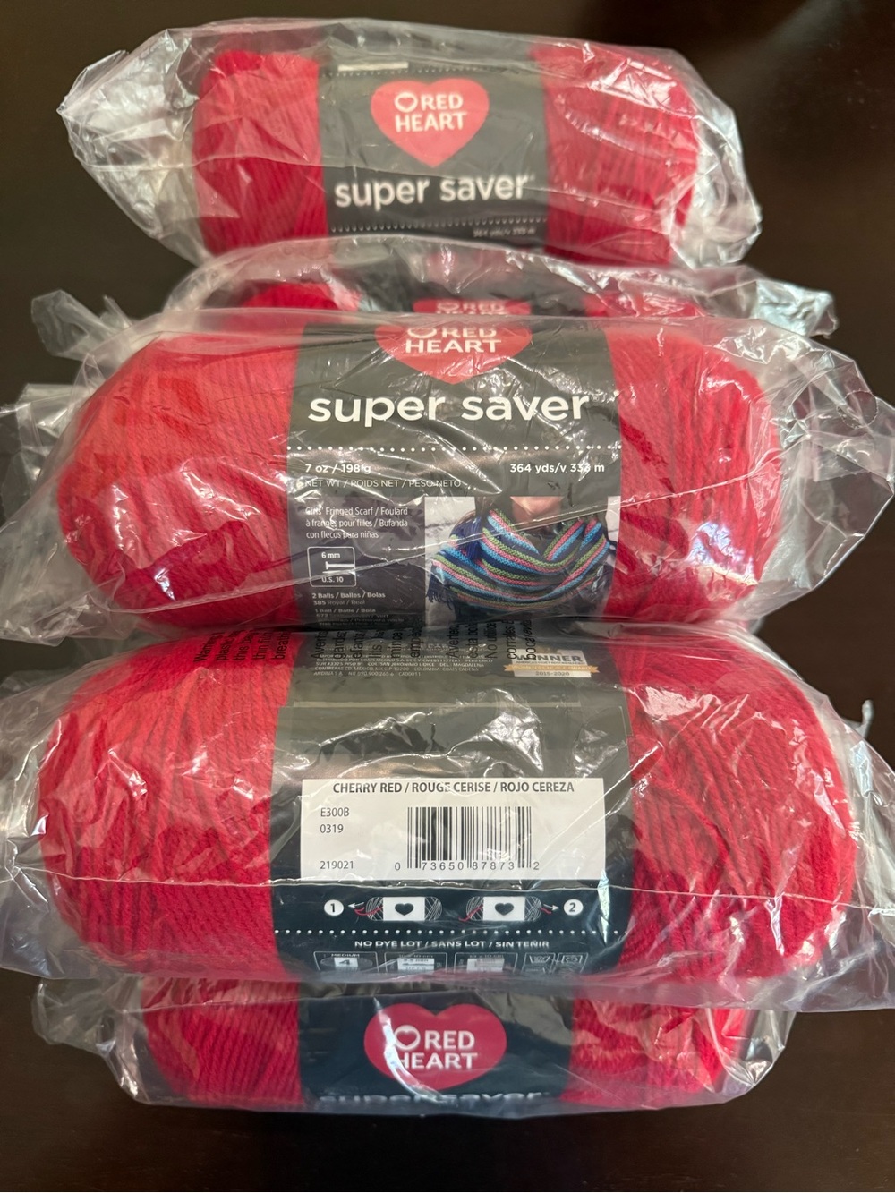 Red Heart Super Saver Yarn - Cherry Red